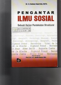 Image of Pengantar Ilmu Sosial : sebuah kajian pendekatan struktural